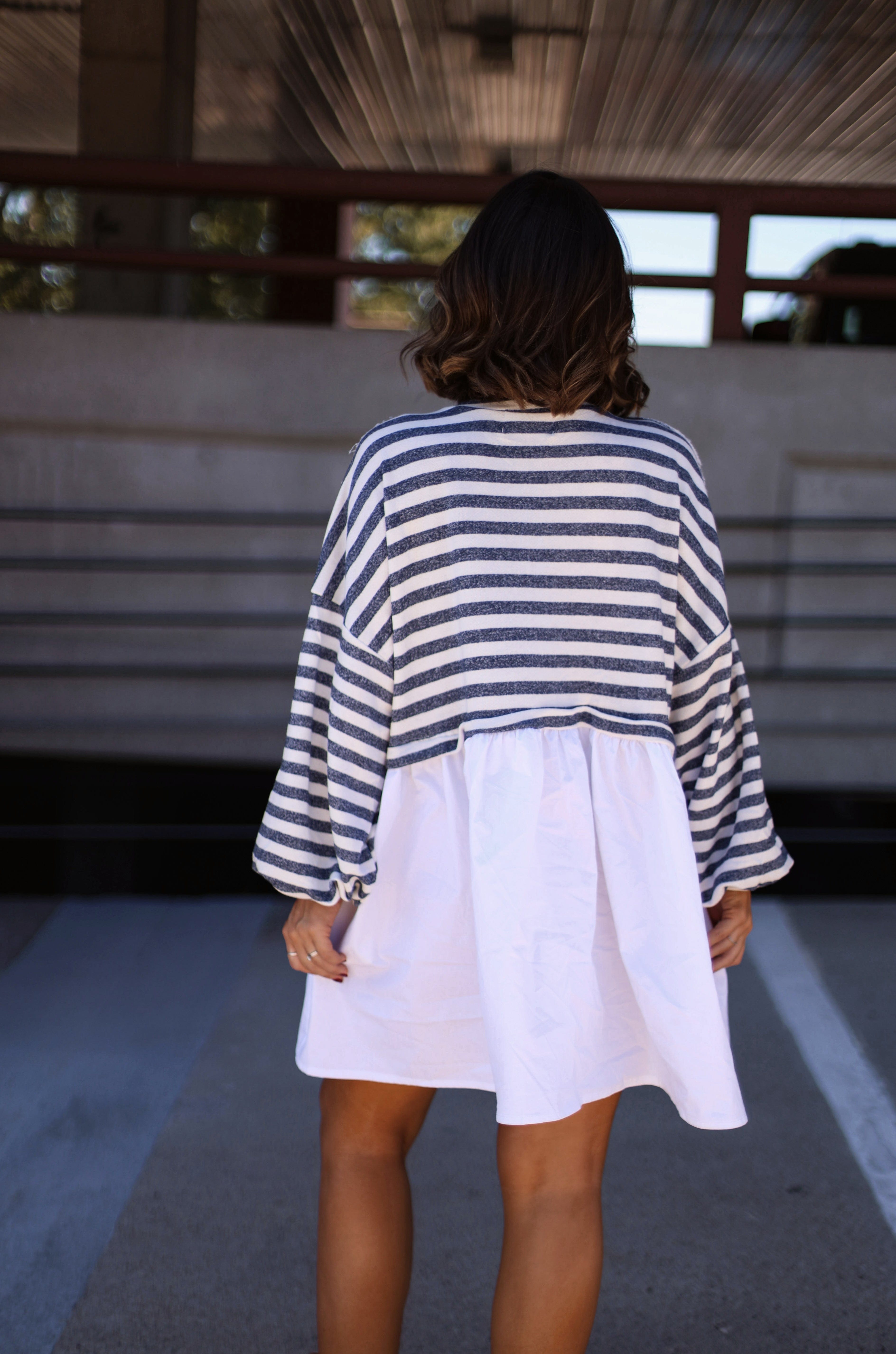 Striped Oversized Poplin Dress Bucketlist