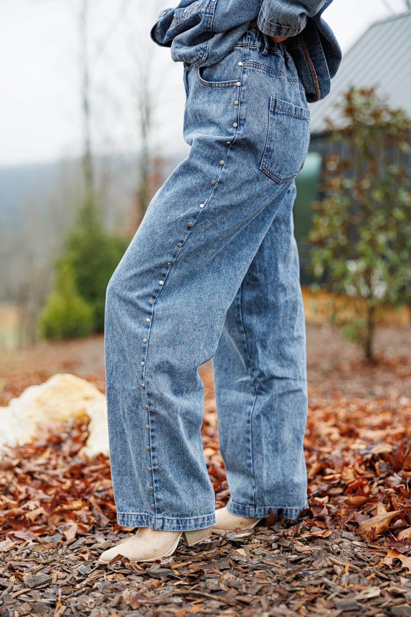 Studded Denim Jean