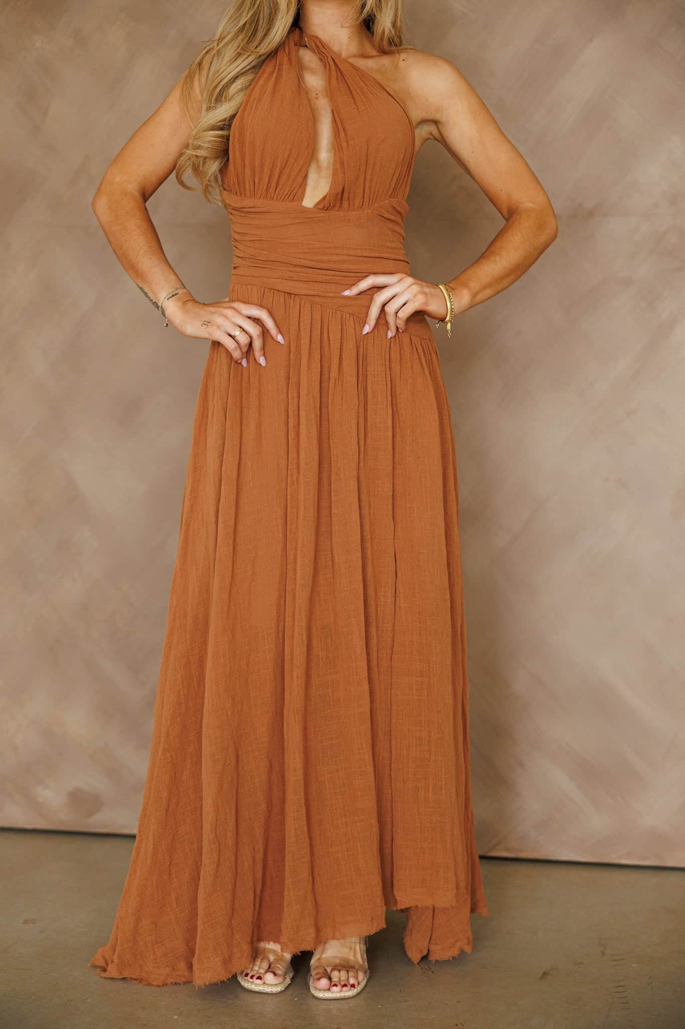 Summer Solstice Dress M Toffee by Lane 201 Summer Solstice Dress M Toffee by Lane 201