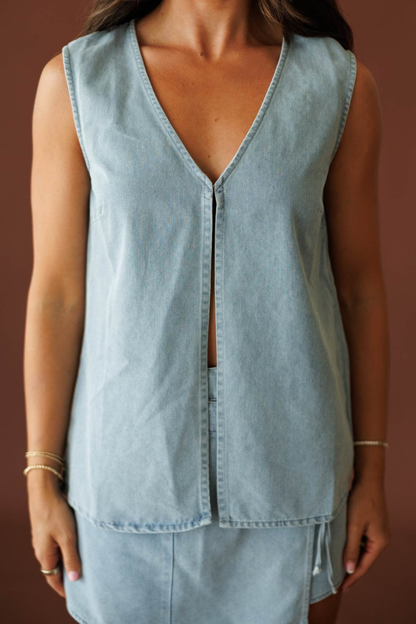 Sun Valley Denim Top
