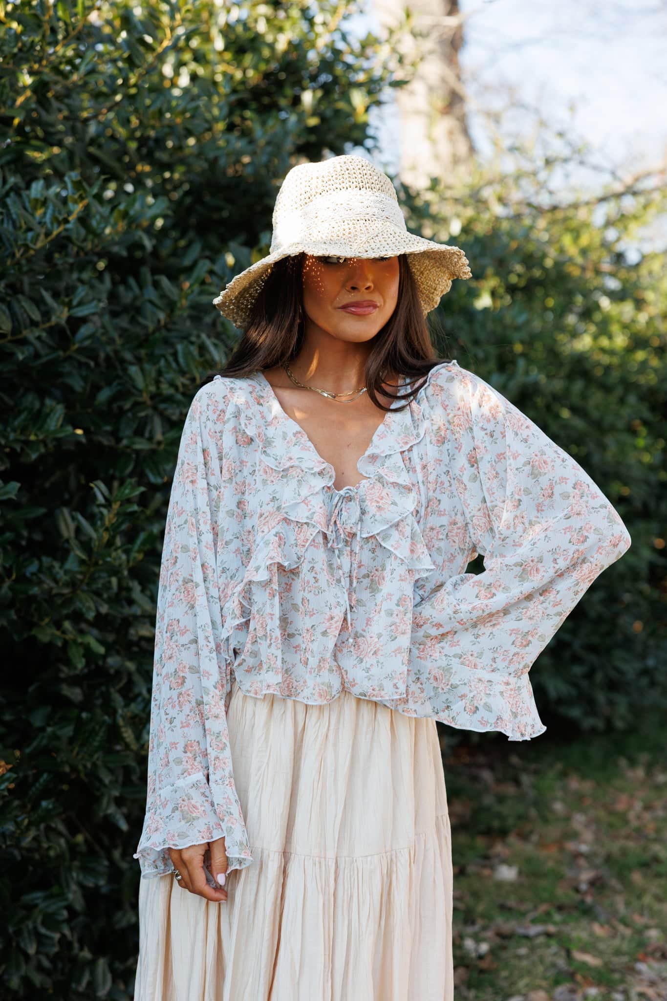 Sweet Grace Ruffle Top