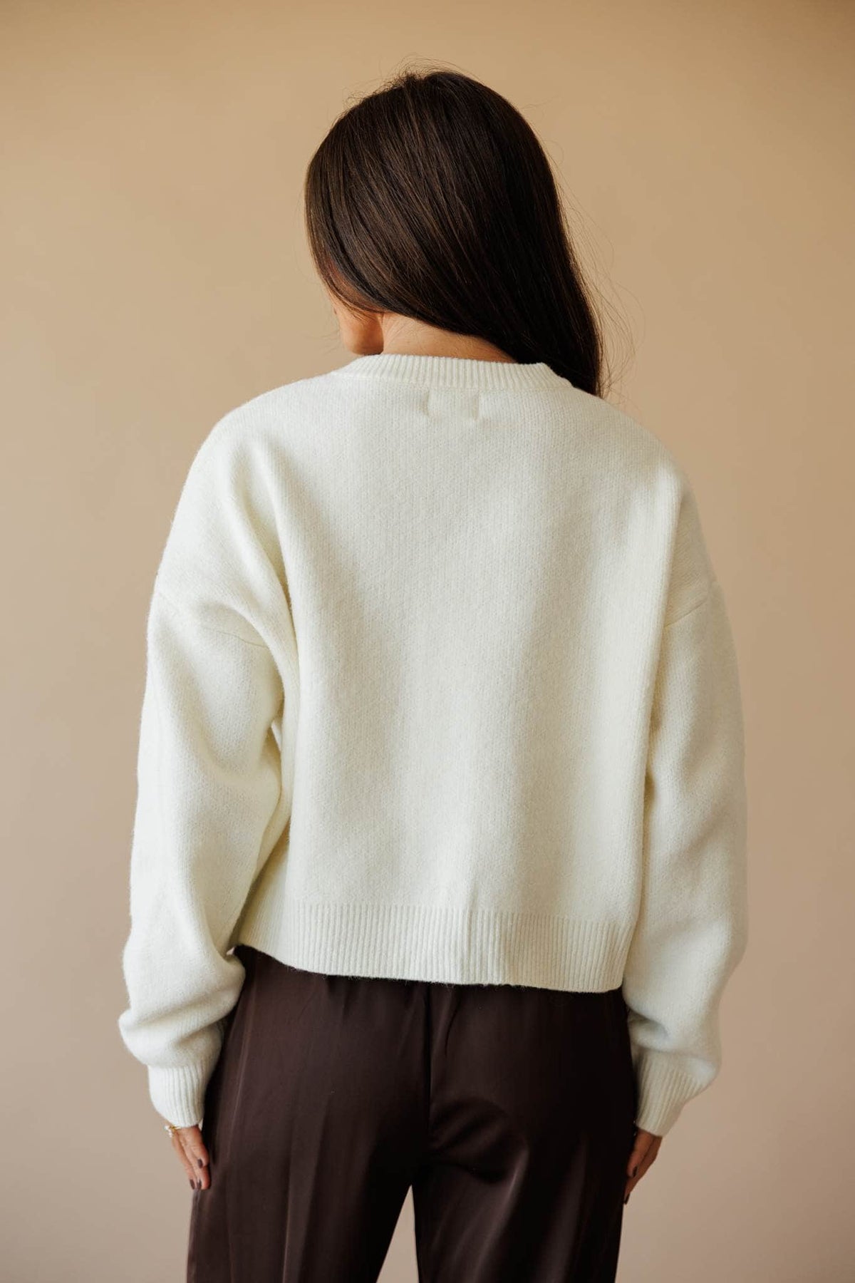 Forest green button front cardigan