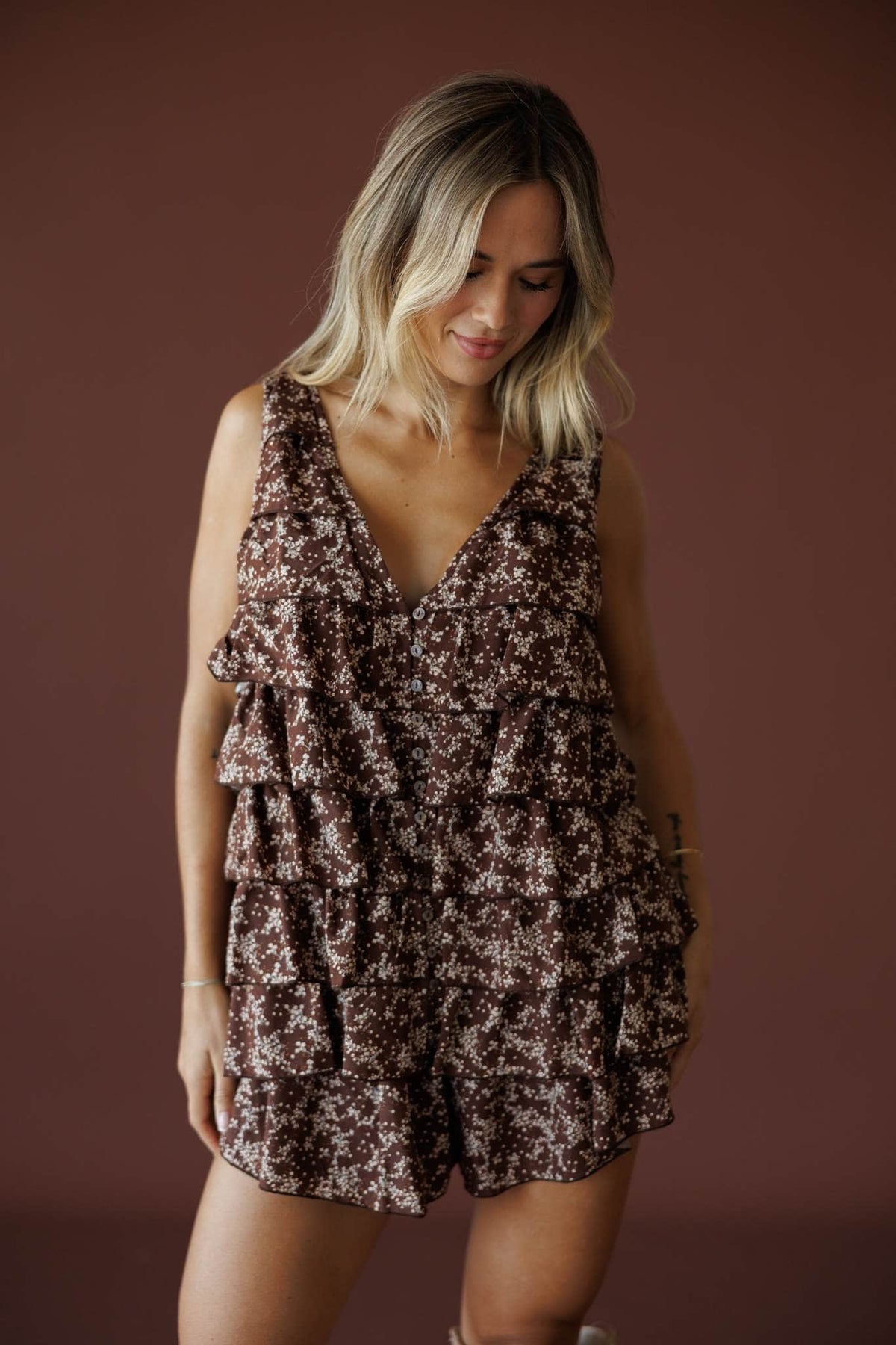 Terrace Hour Ruffle Top