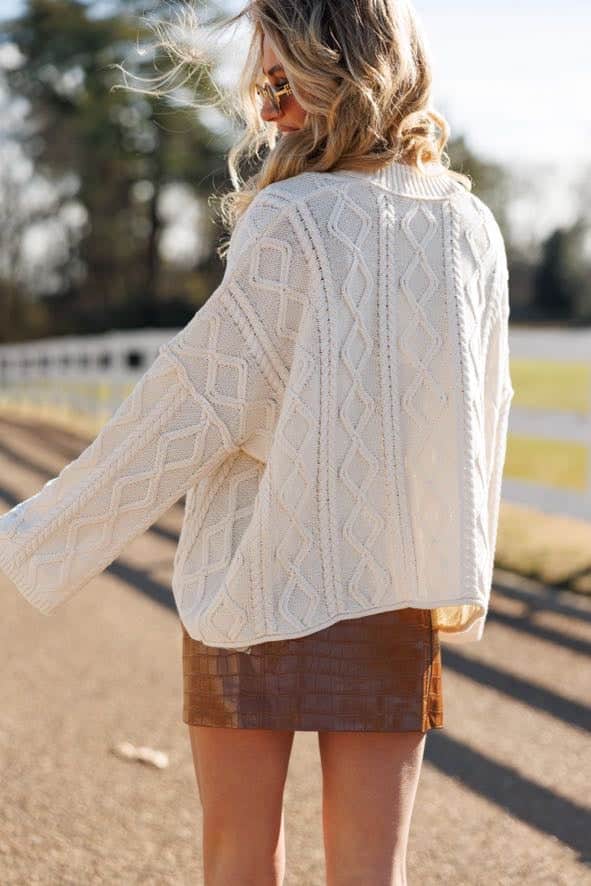 The Fireside Cable Cardigan