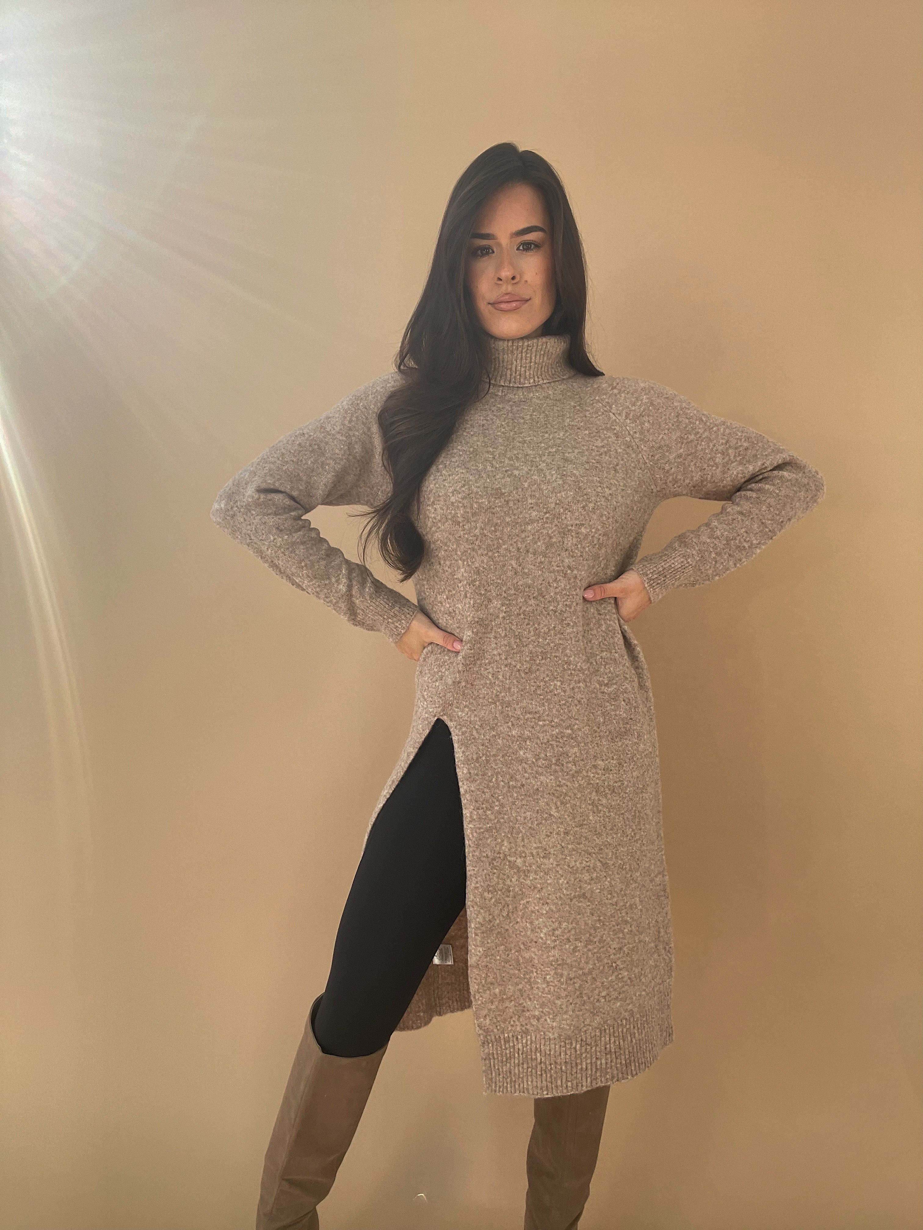 Turtle Neck Long Sweater Top