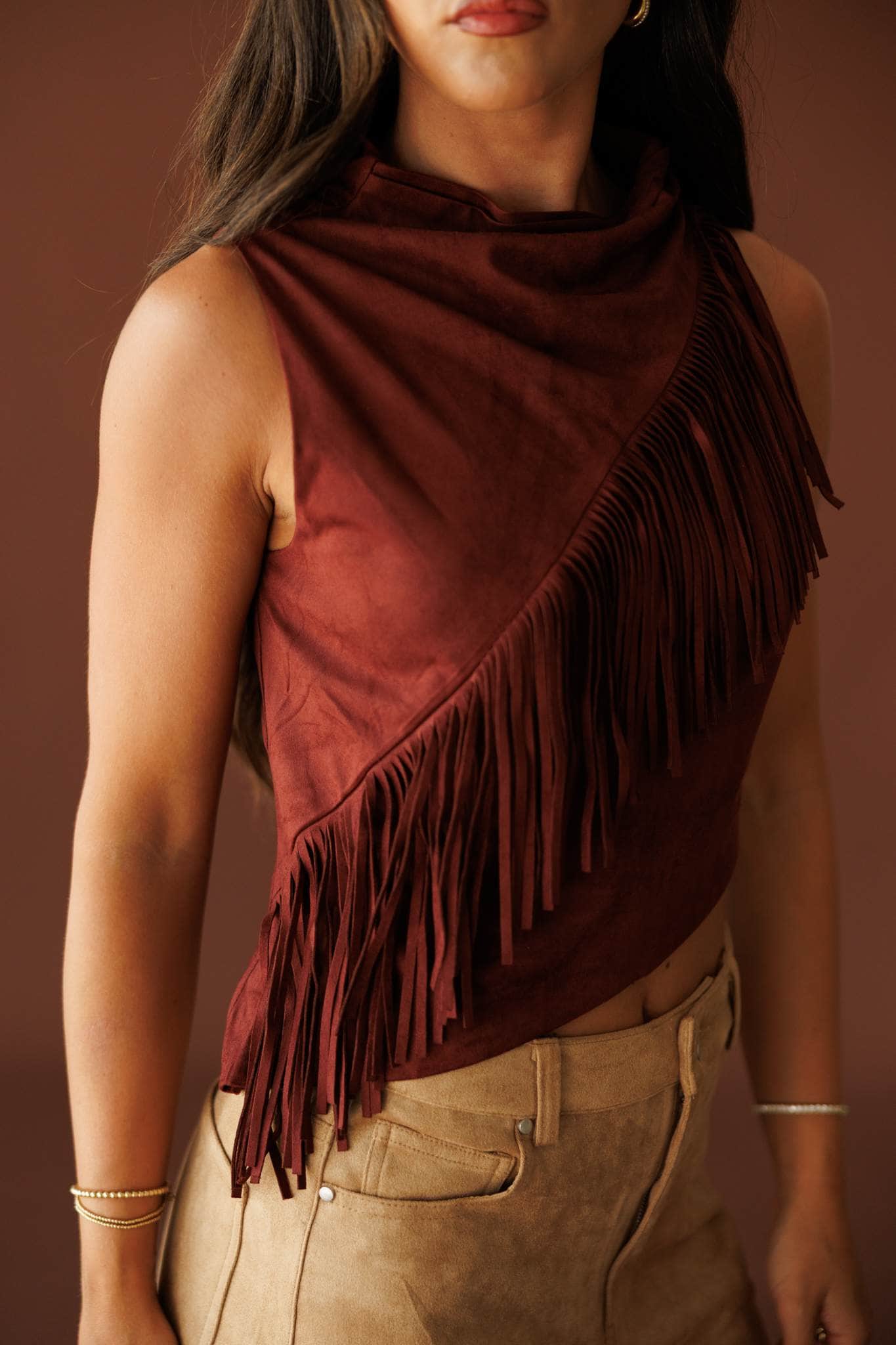 Western Whim Fringe Top