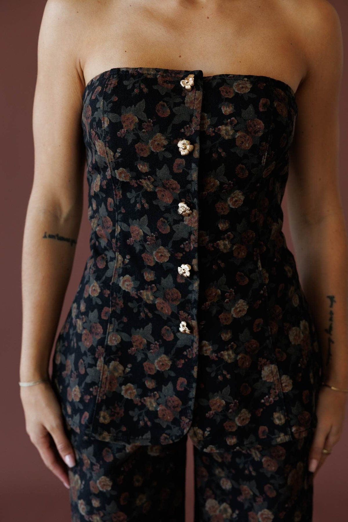 Multicolour floral top