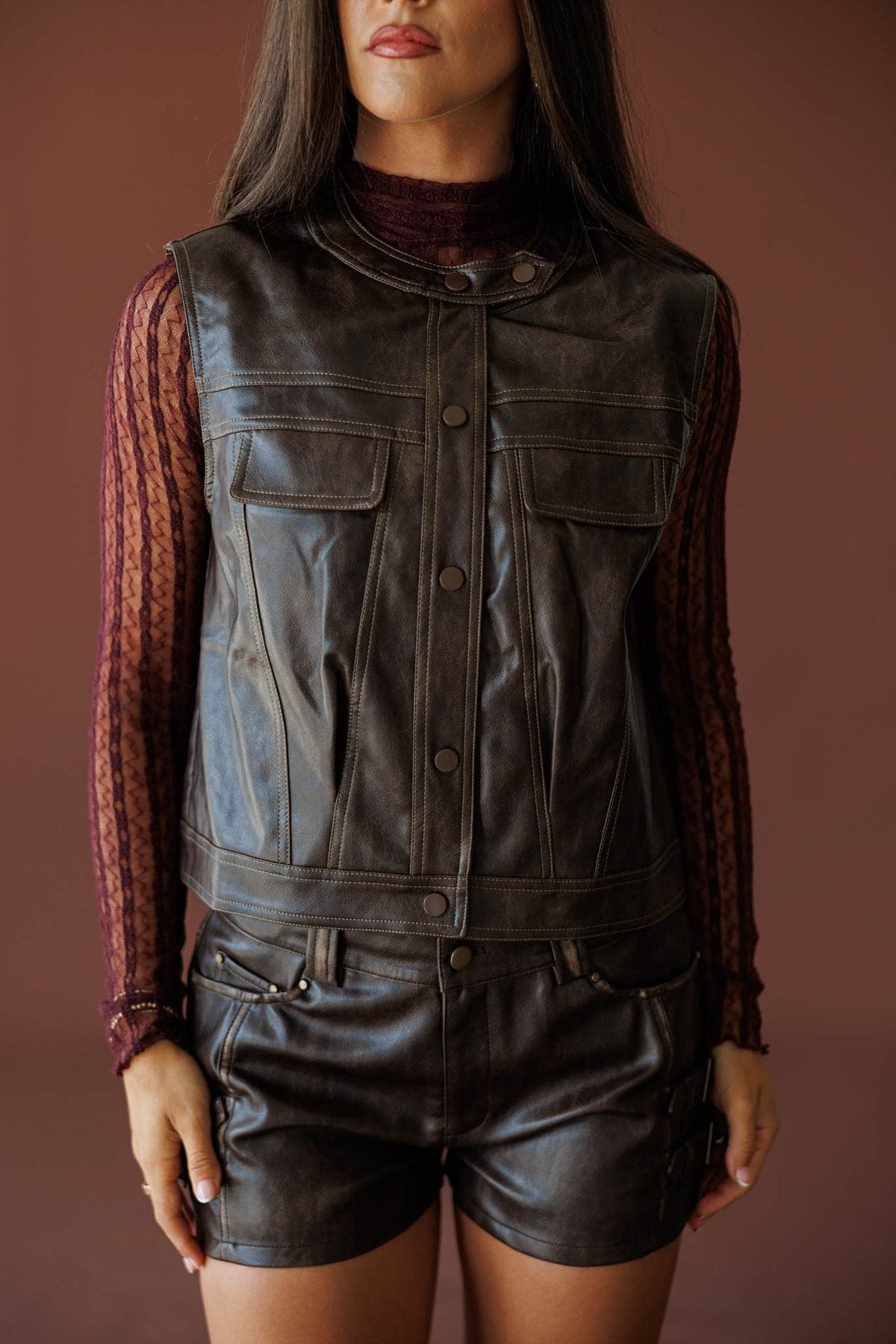 Outlaw Social Leather Vest
