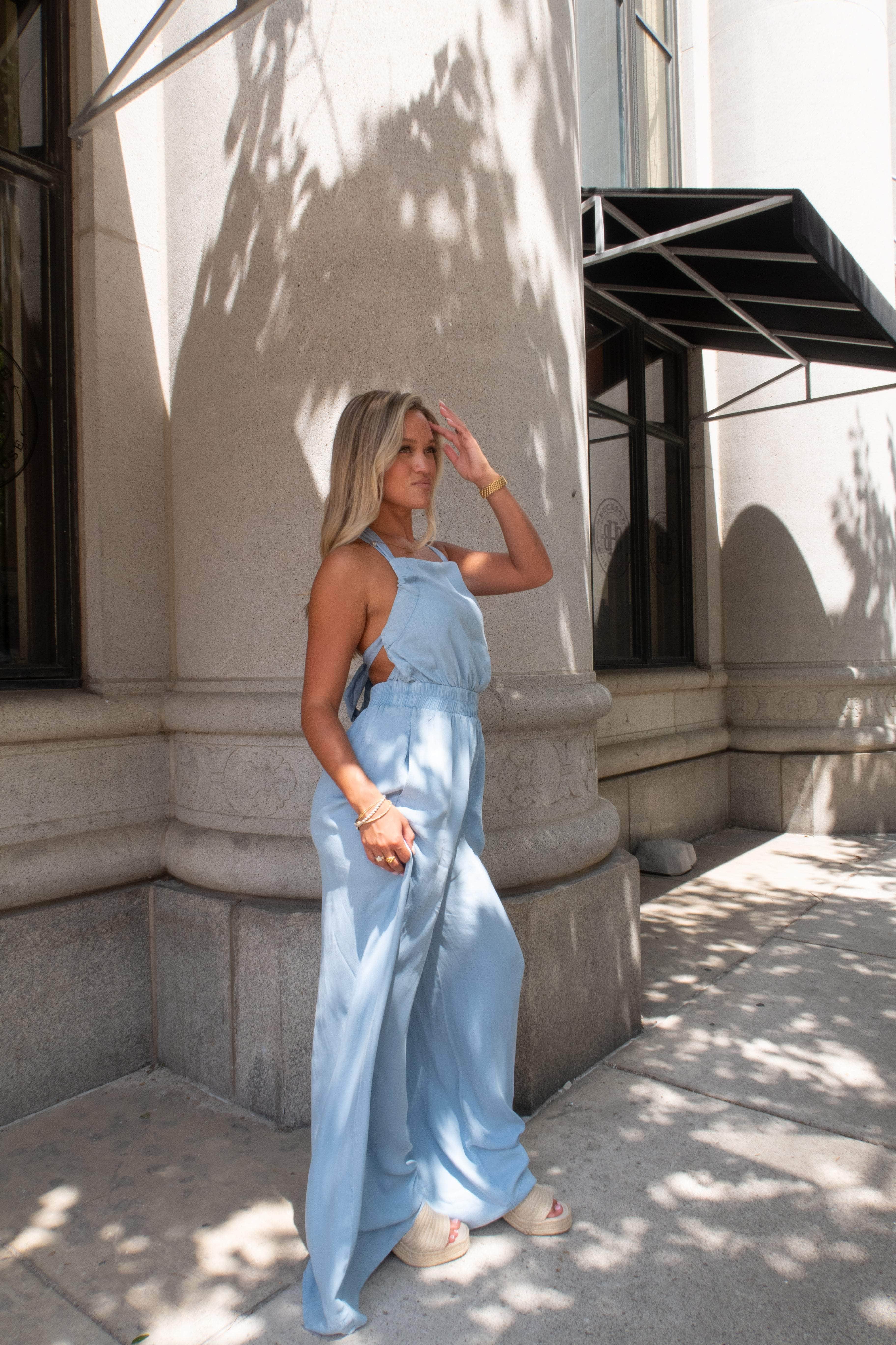 Chambray Social Jumpsuit