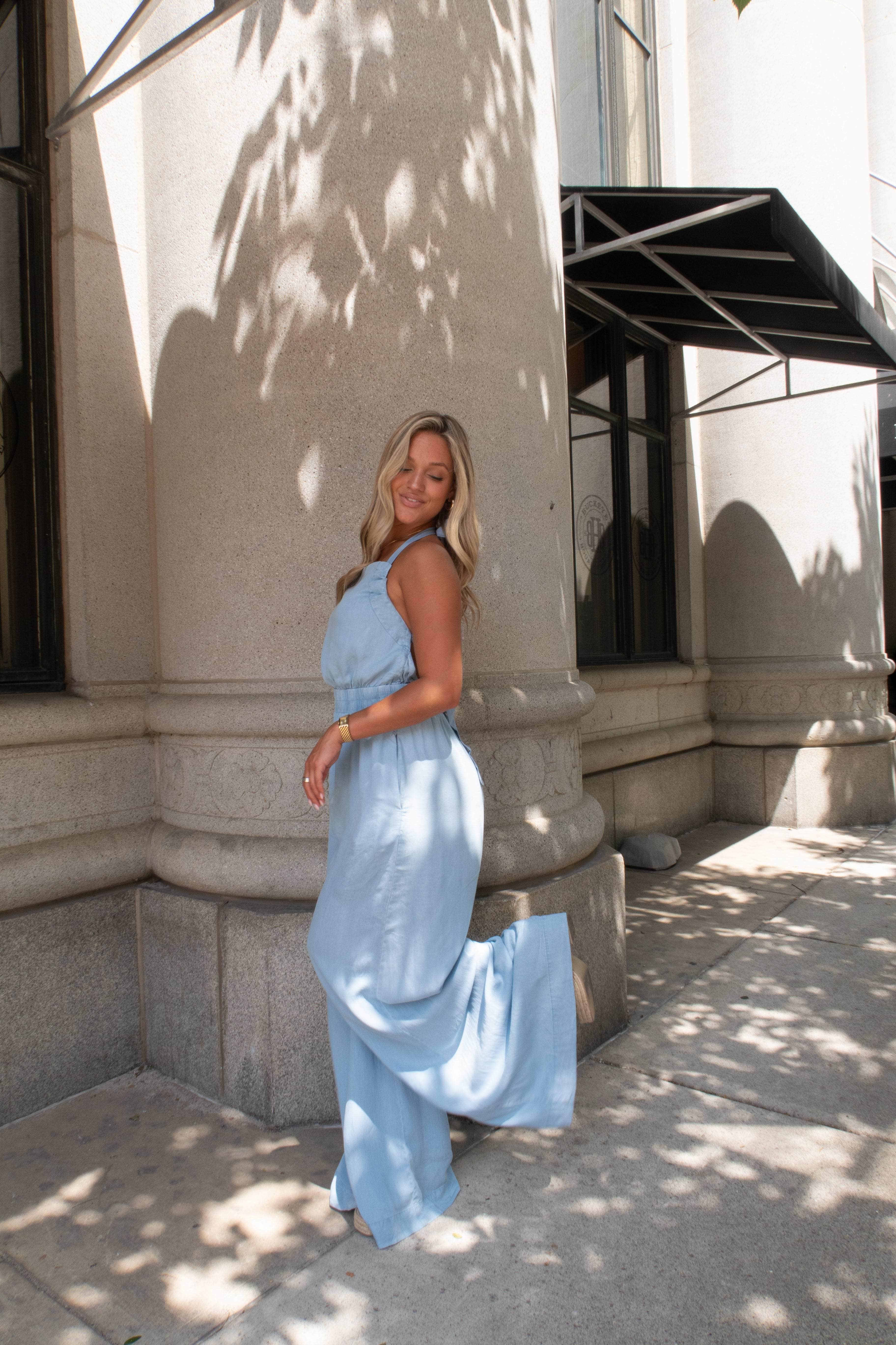 Chambray Social Jumpsuit