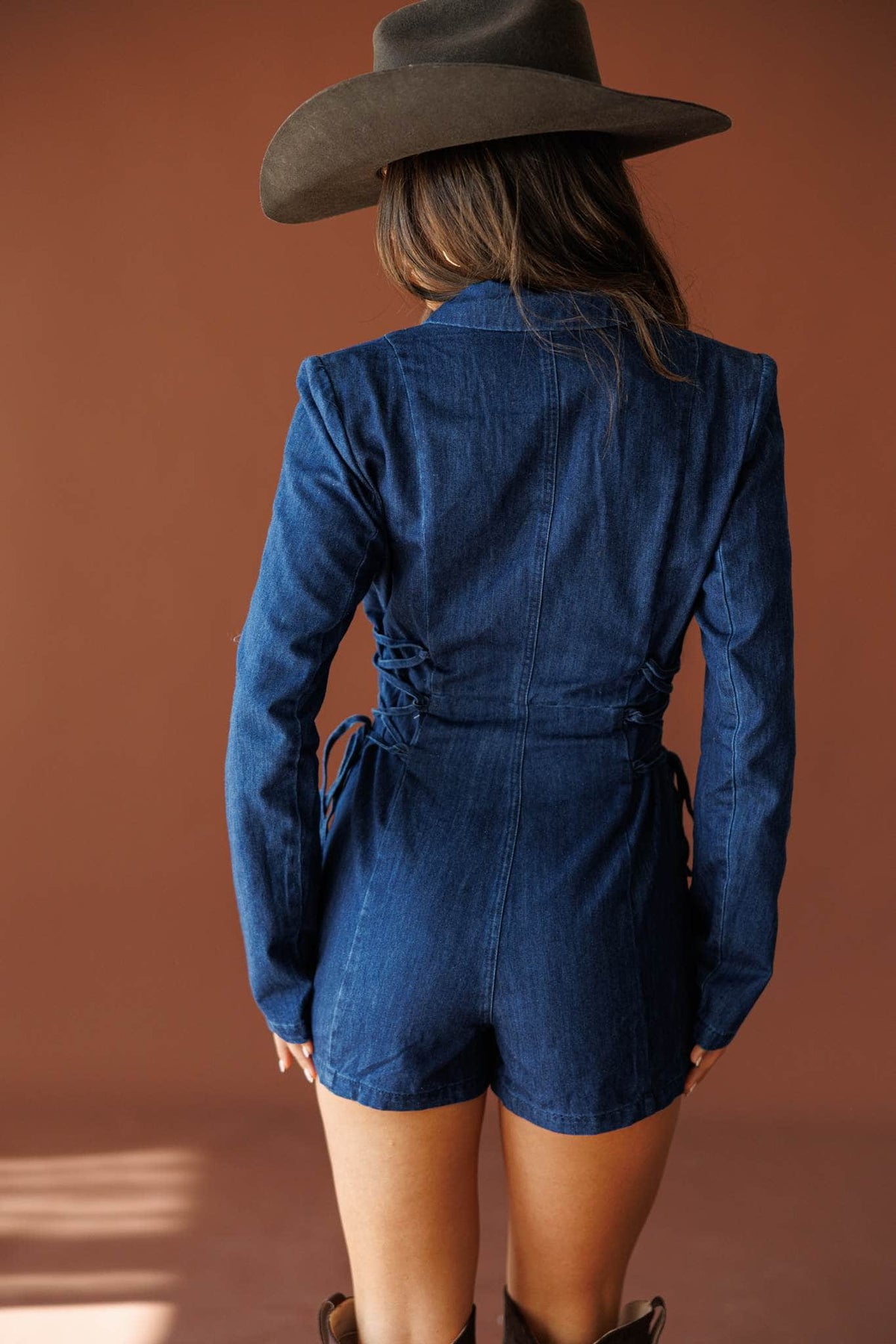 Denim Blazer Romper