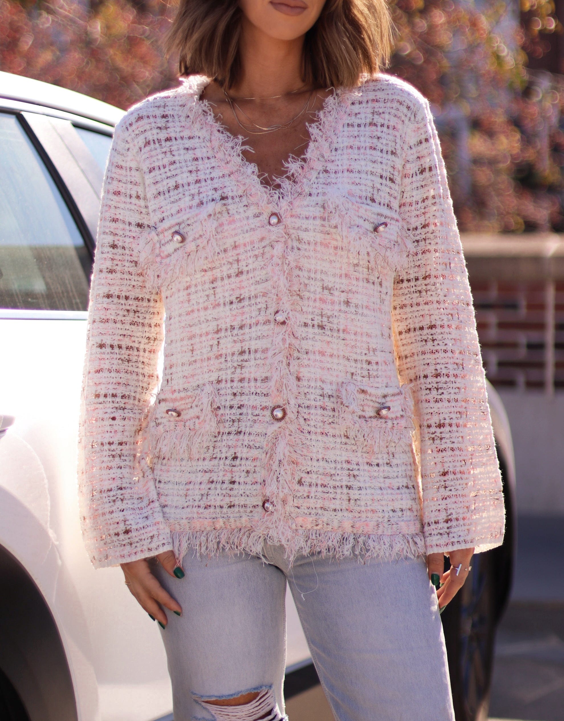 Upscale Chic Tweed Cardigan