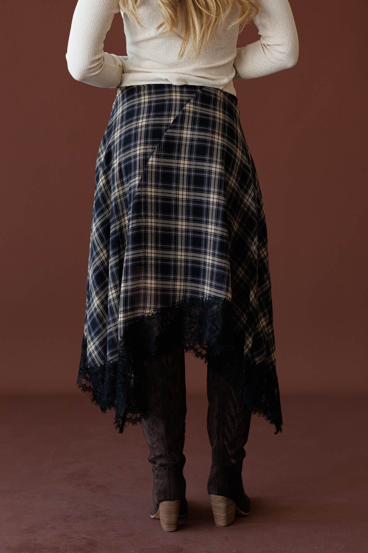 October Plans Plaid Skirt