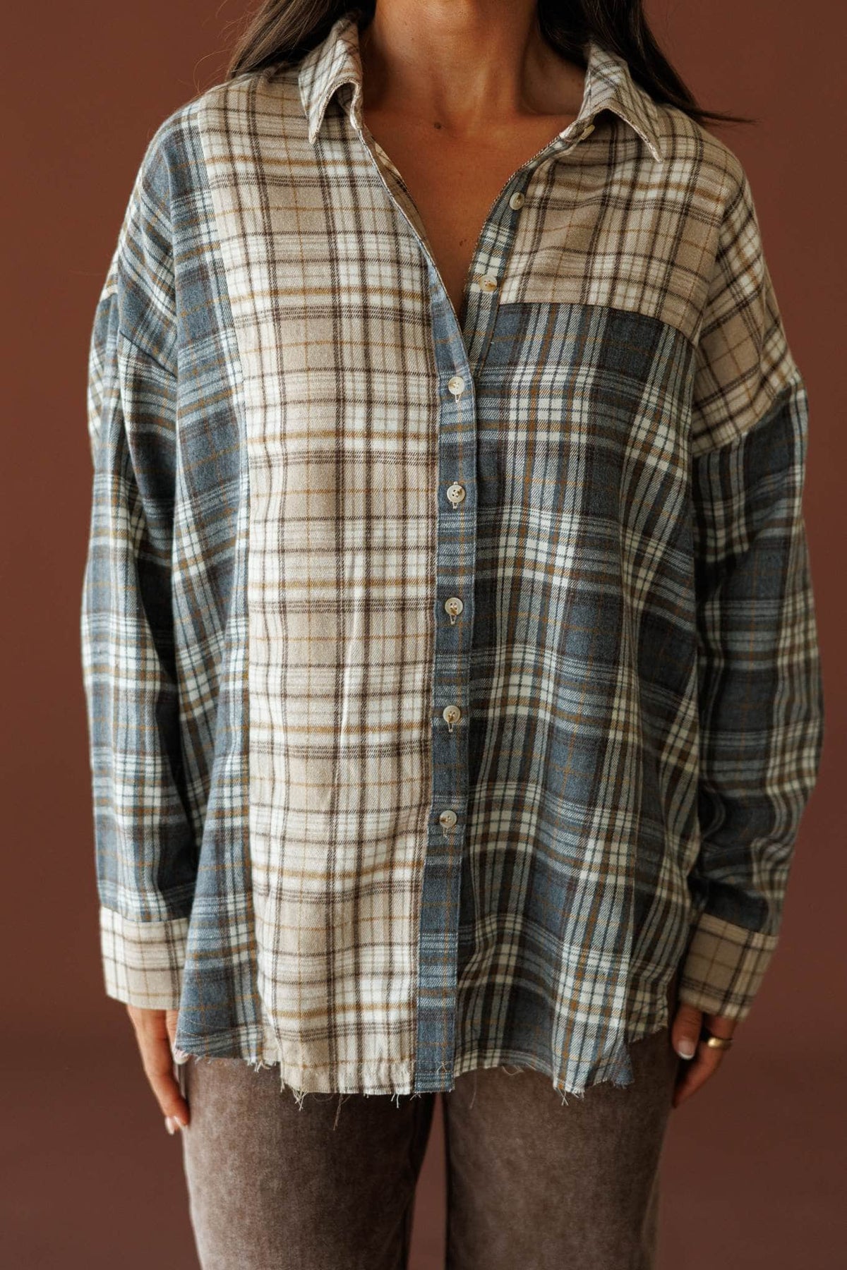 Cabin Checkout Plaid Top