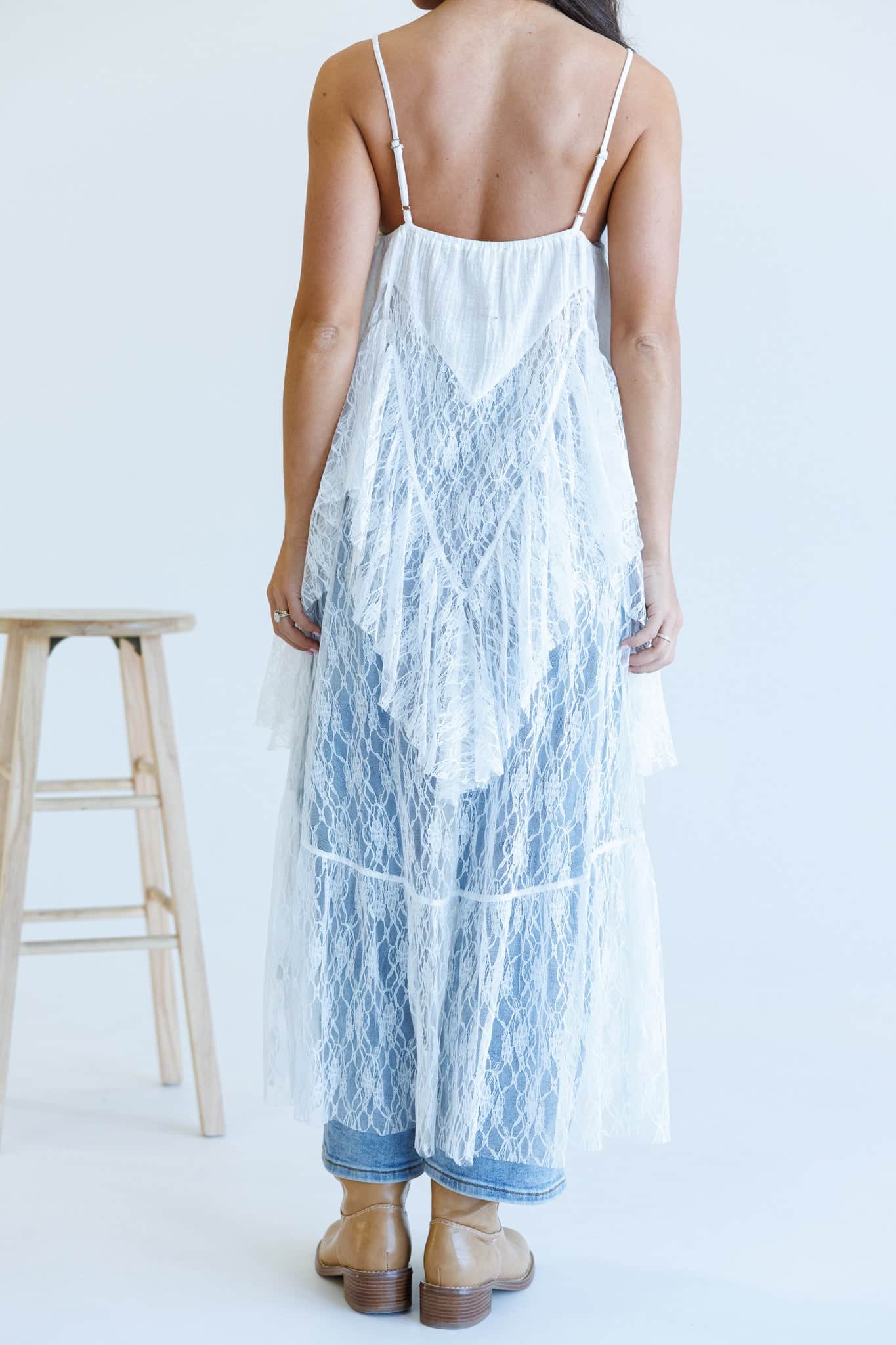 Drifting Away Lace Top | Feminine Lace Blouse | Lane 201