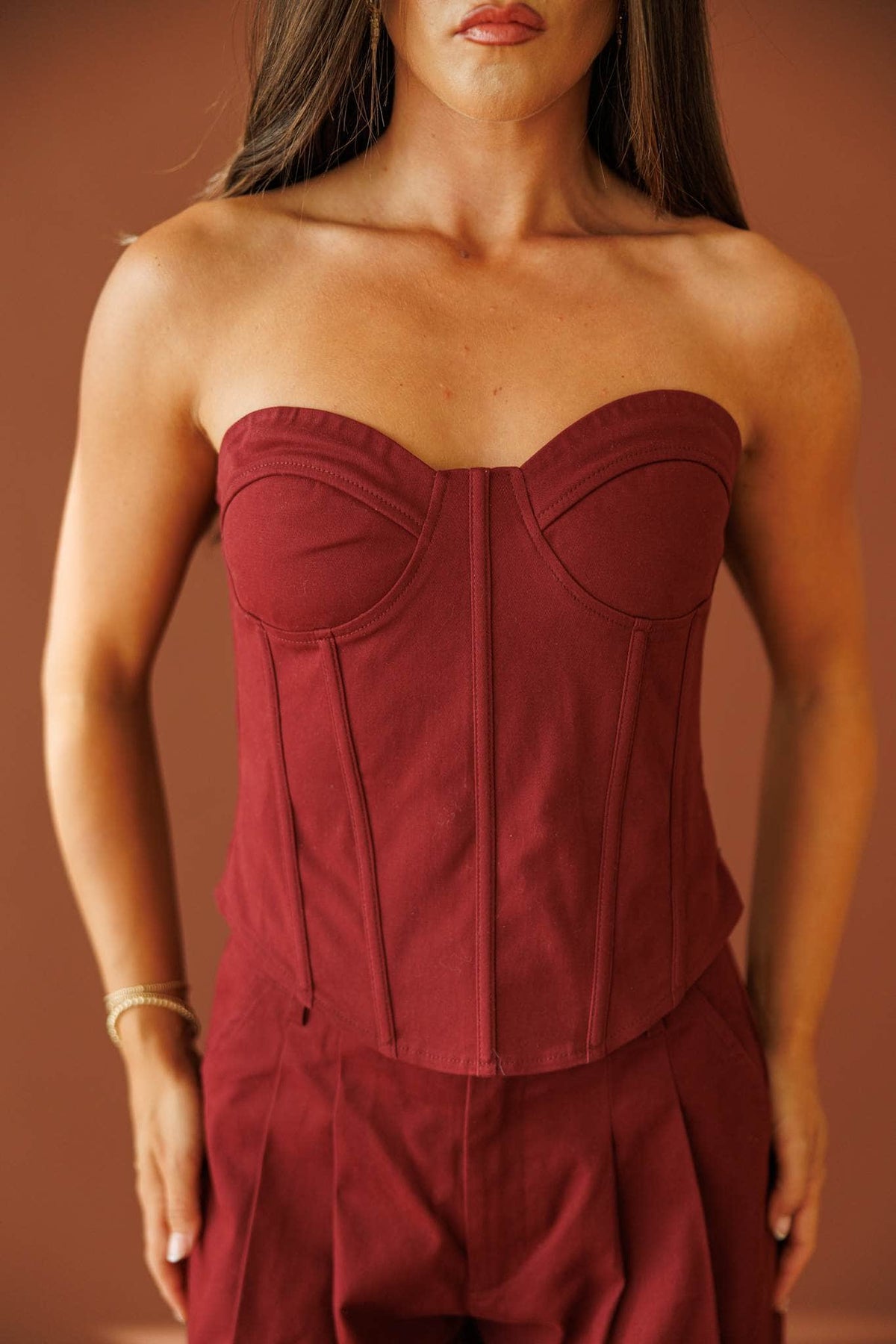Velvet Rope Corset Top