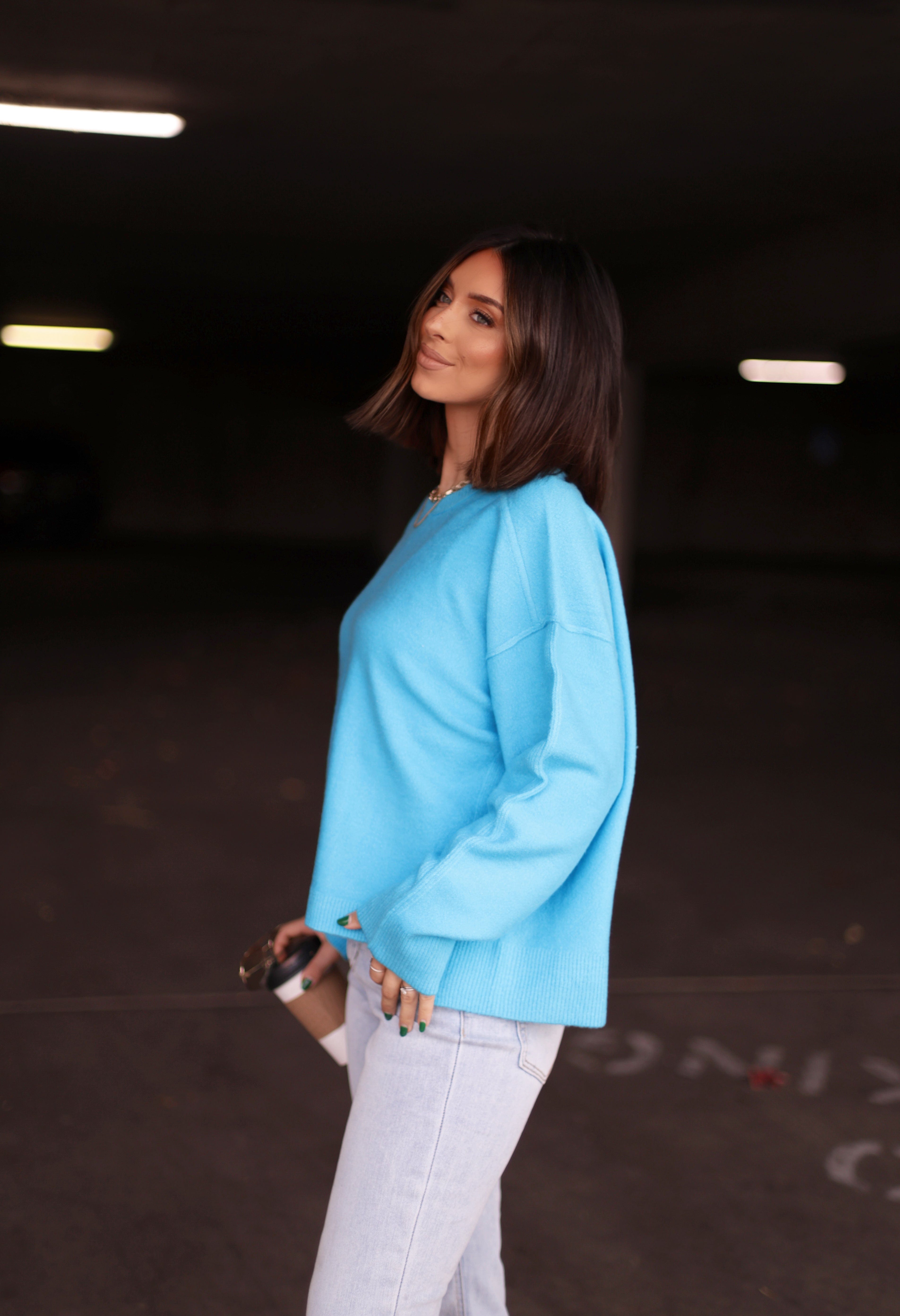 Blue Pullover Sweater