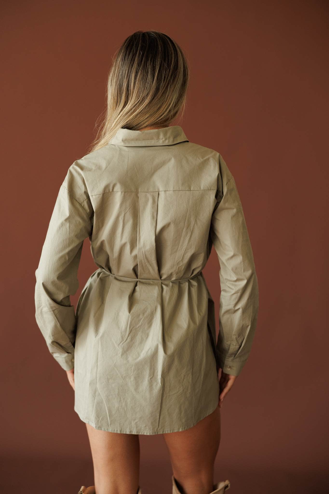 Western Chic Shirt Romper