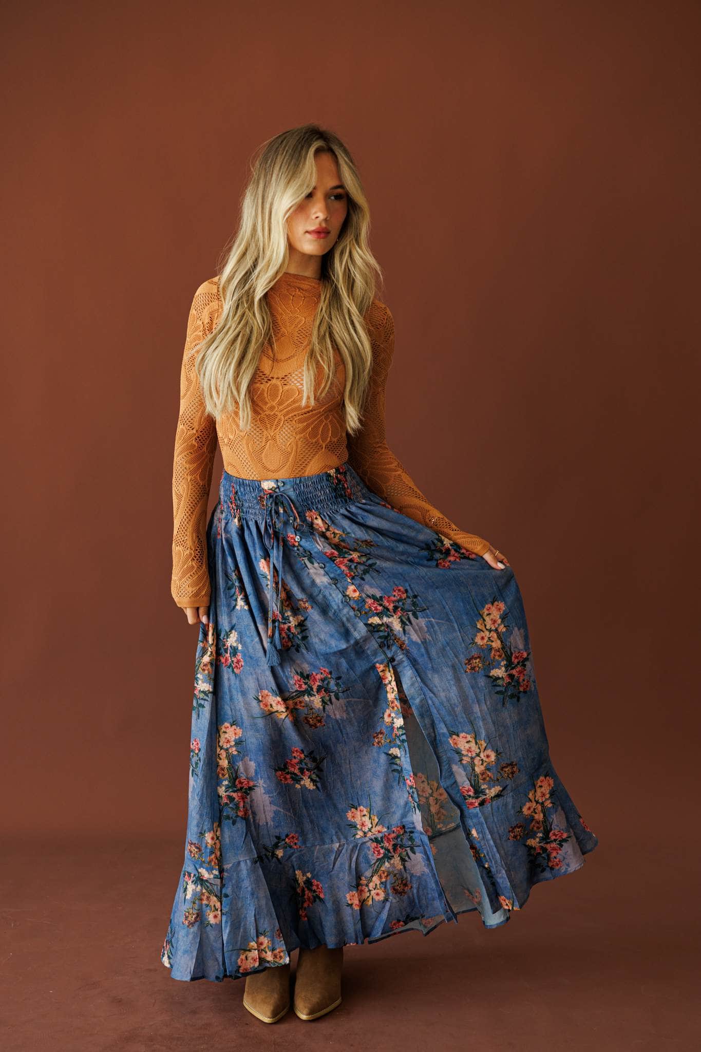 Wild Bouquet Maxi Skirt