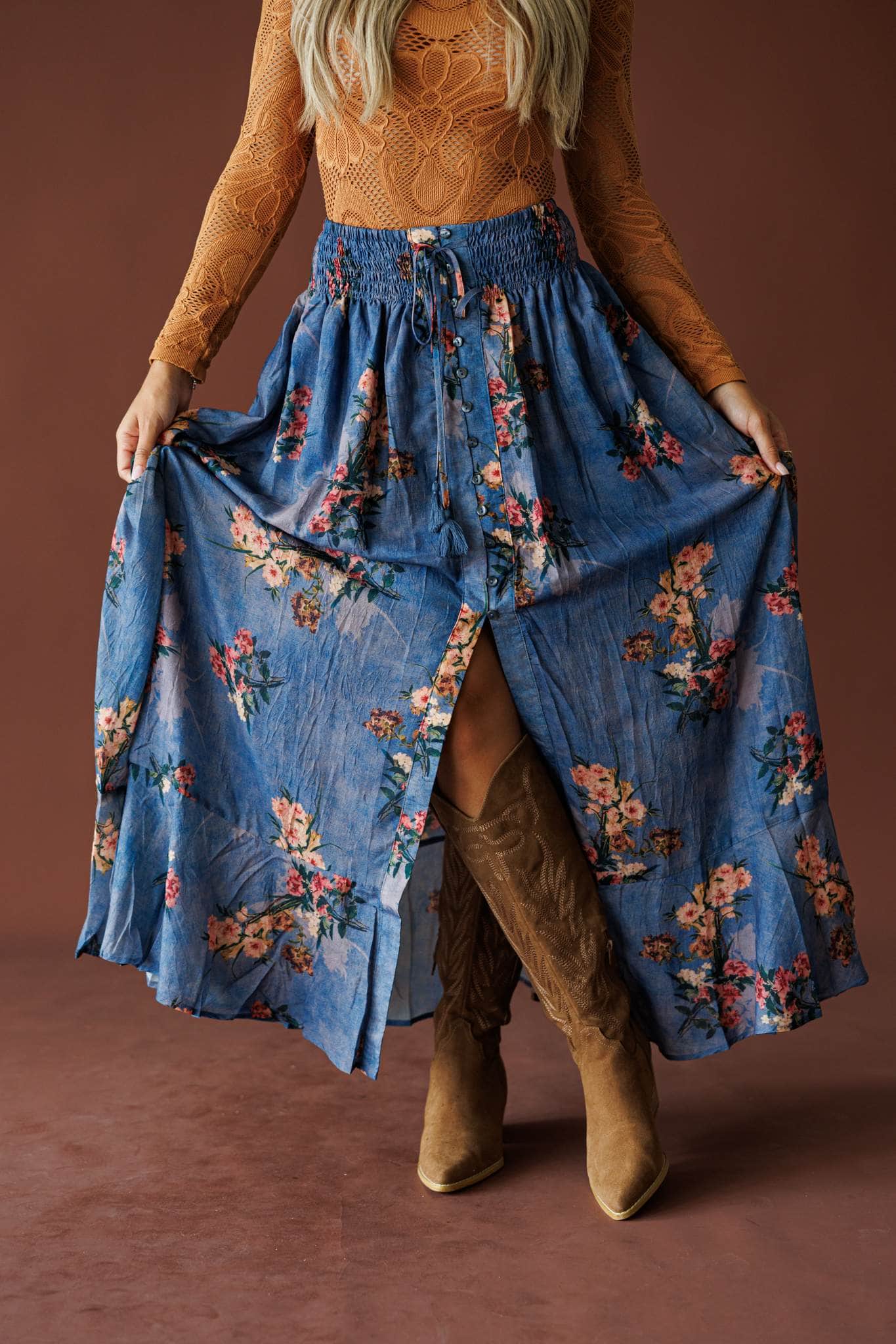 Wild Bouquet Maxi Skirt