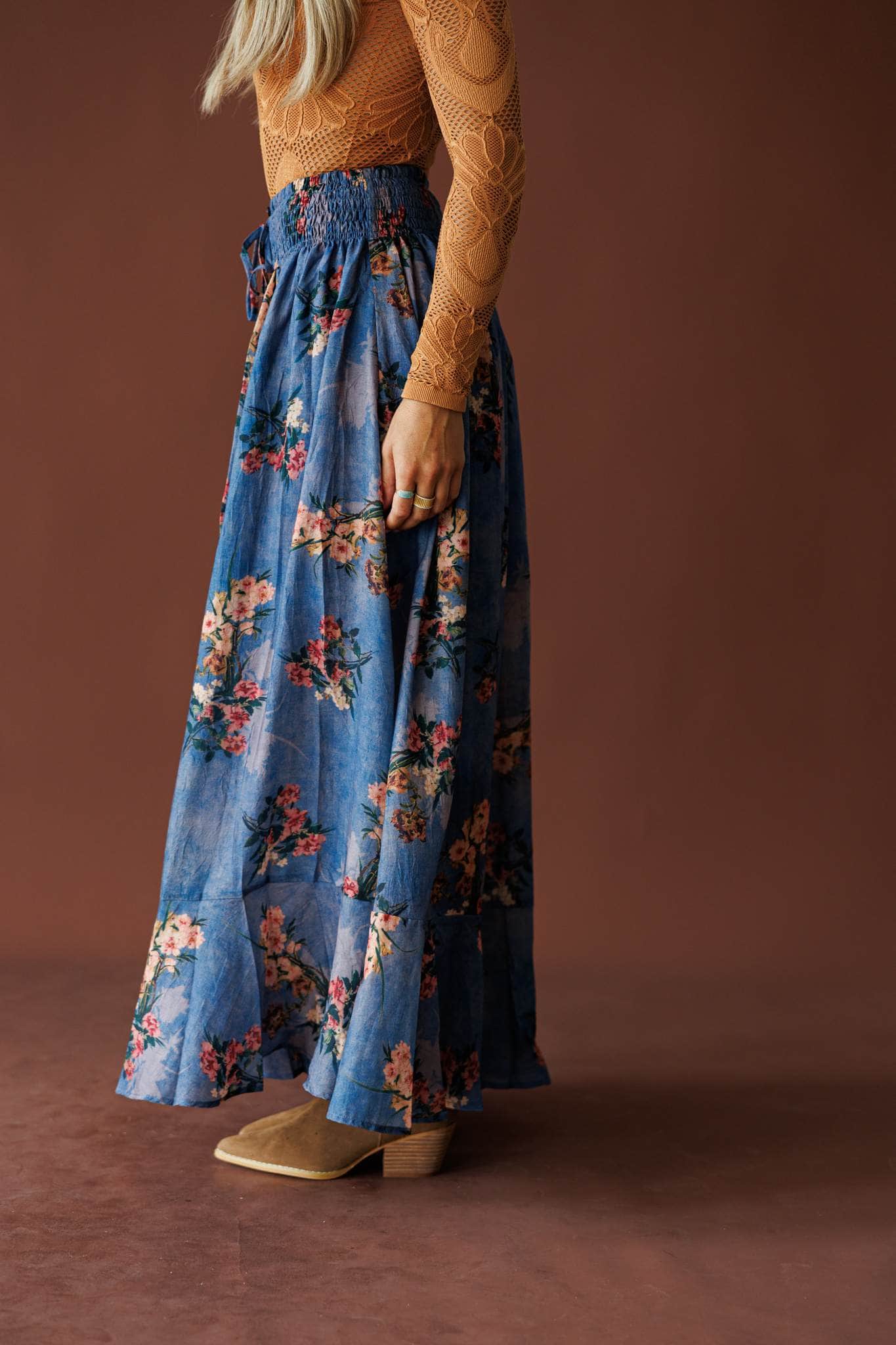 Wild Bouquet Maxi Skirt