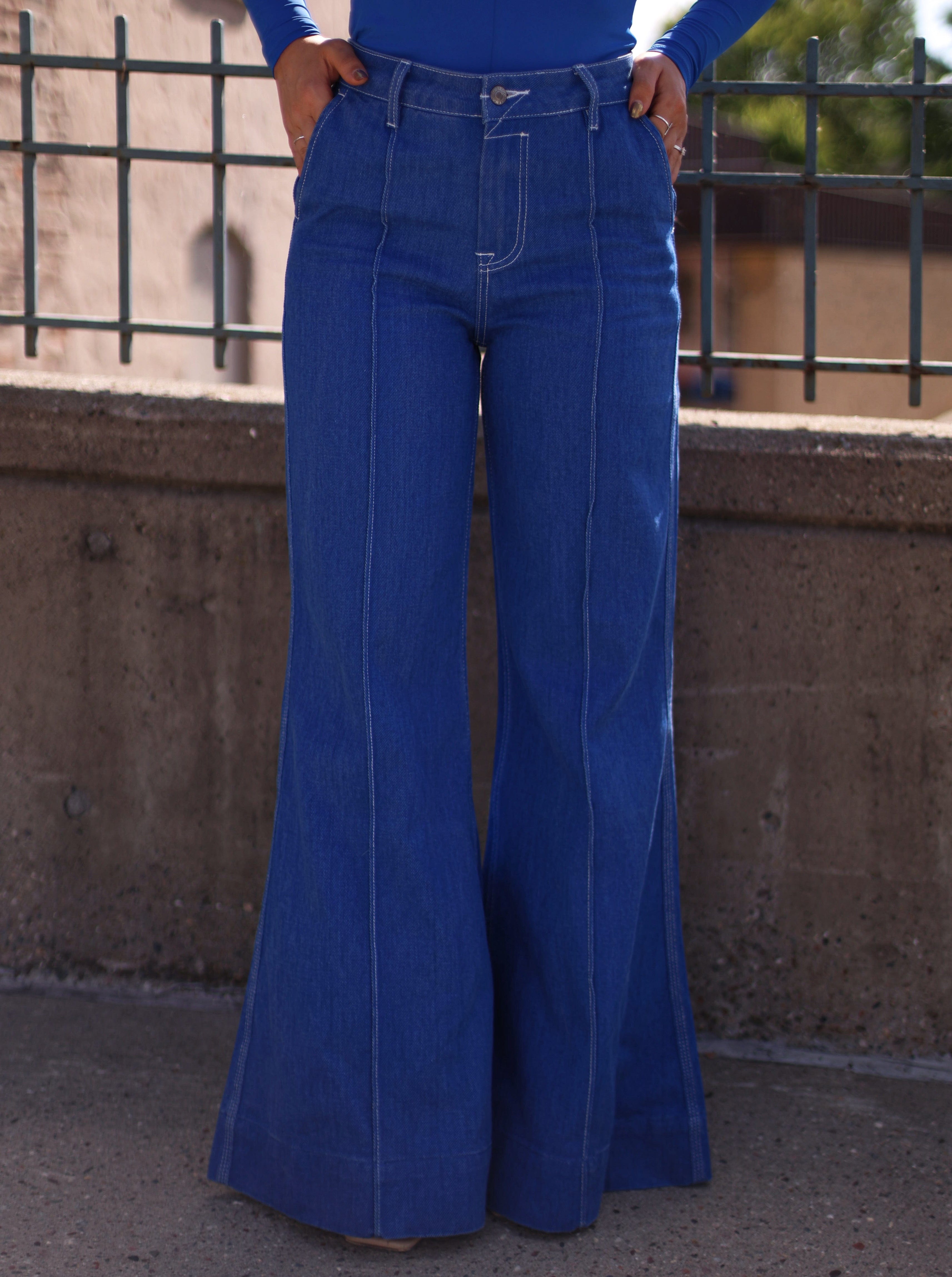 Vintage flare factory wide legged pants