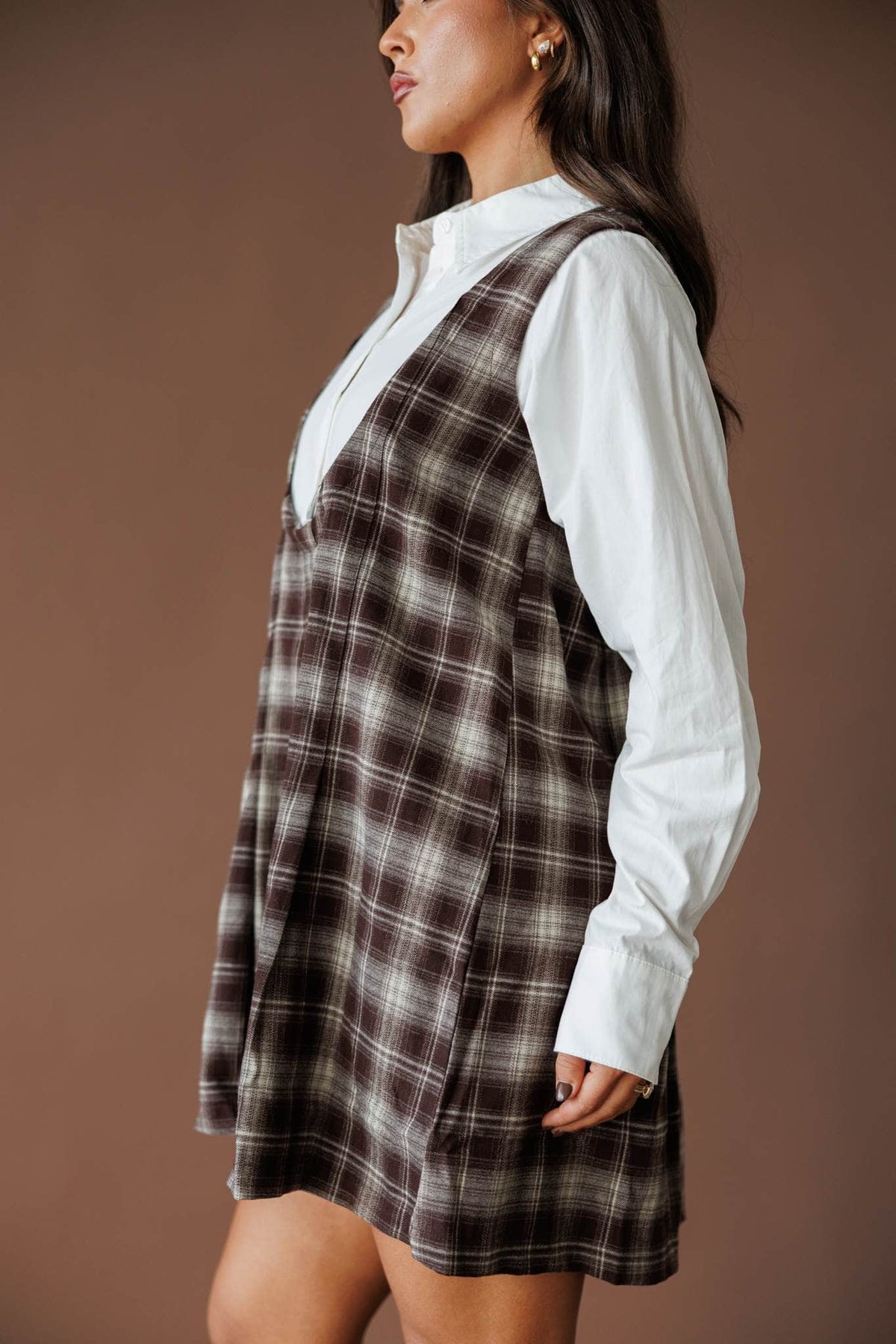 Plaid mini dress
