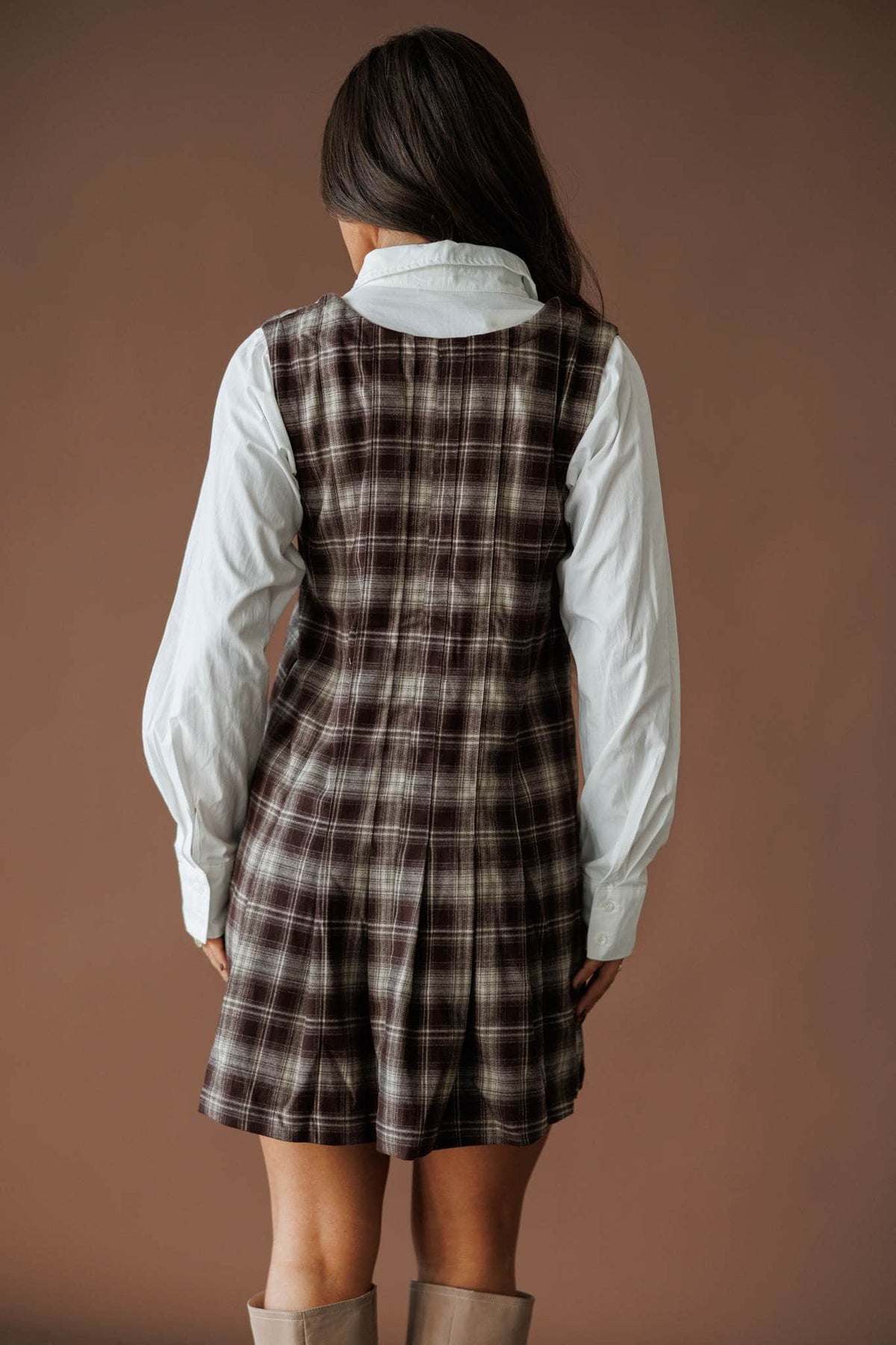 Plaid mini dress