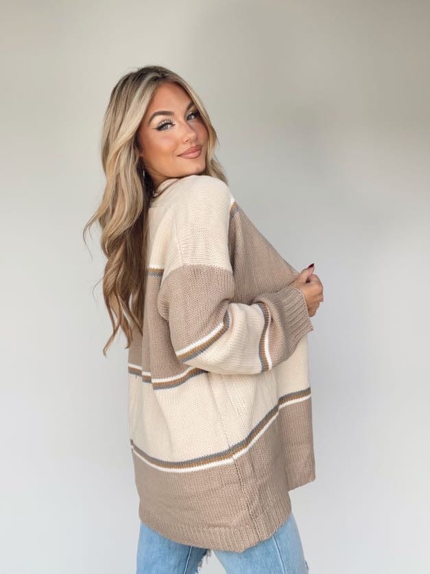 WL23-7649LN natural/mocha sweater cardigan Wishlist