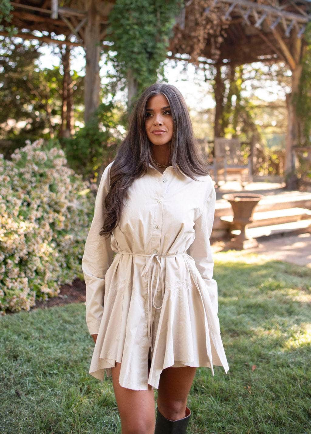 Countryside Chic Shirt Romper