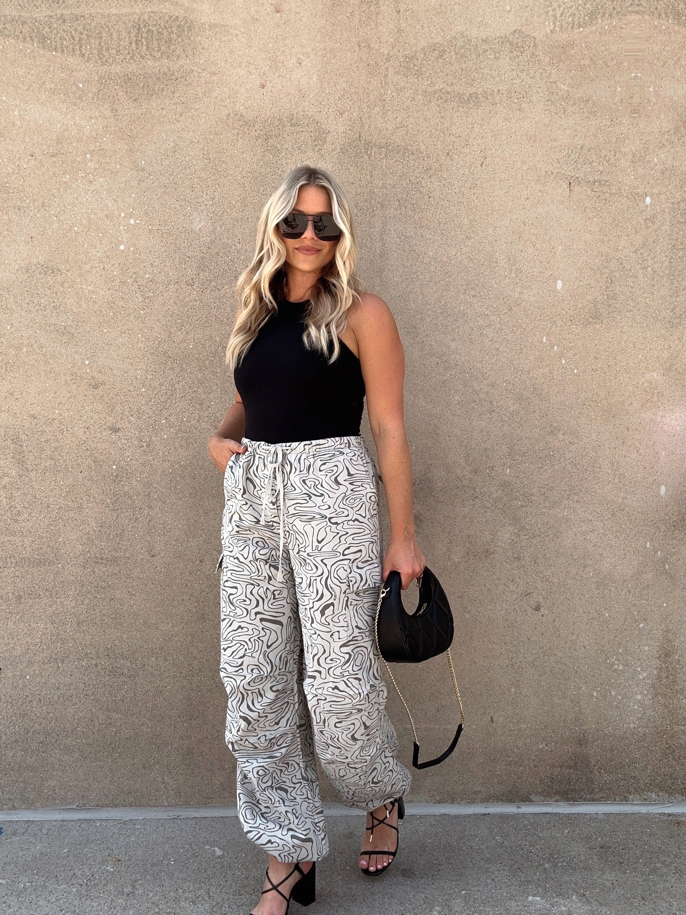 Zebra Cargo Pants Bailey Rose