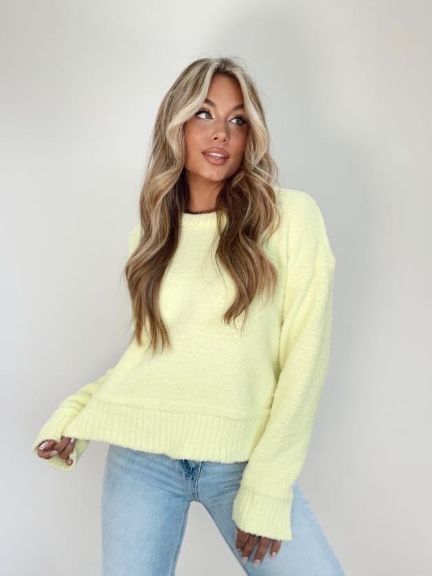 12W2260N lemon soft sweater Very J