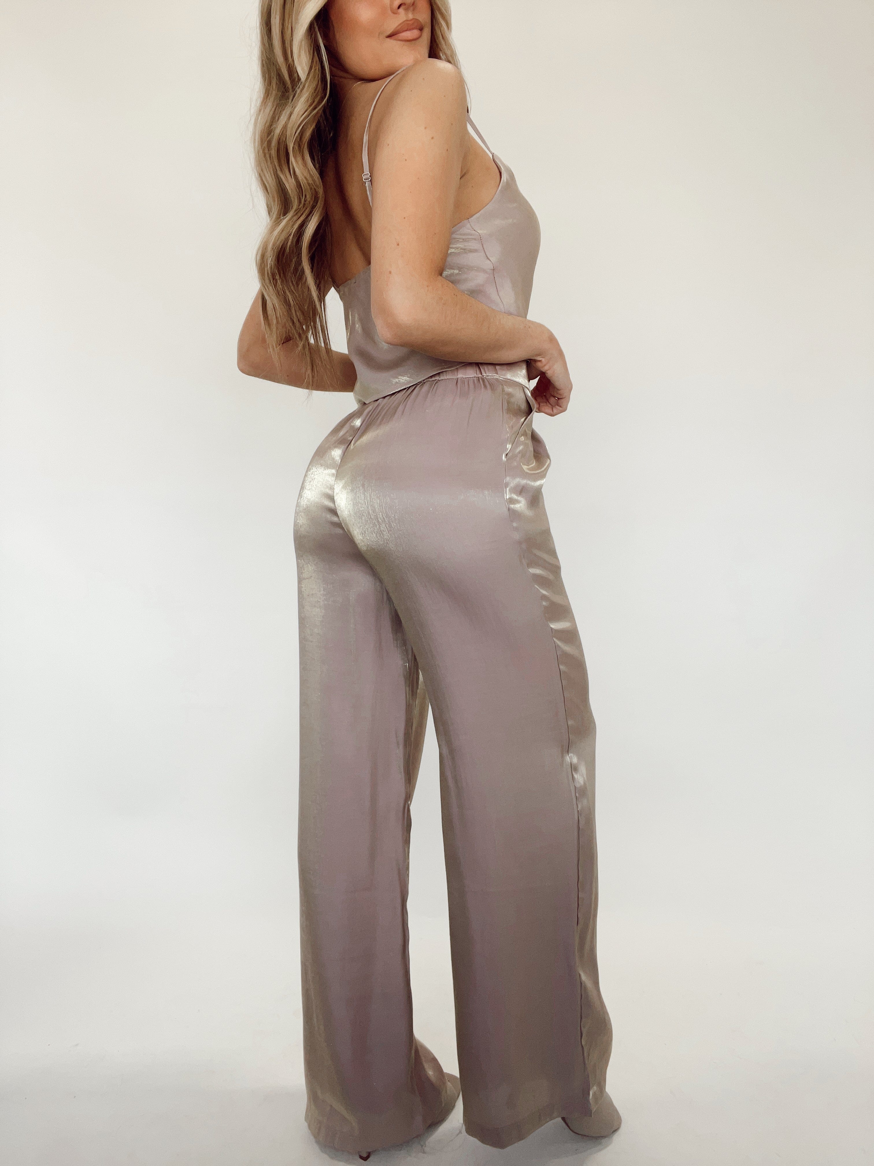 Beige Luminous Pant Sans Souci