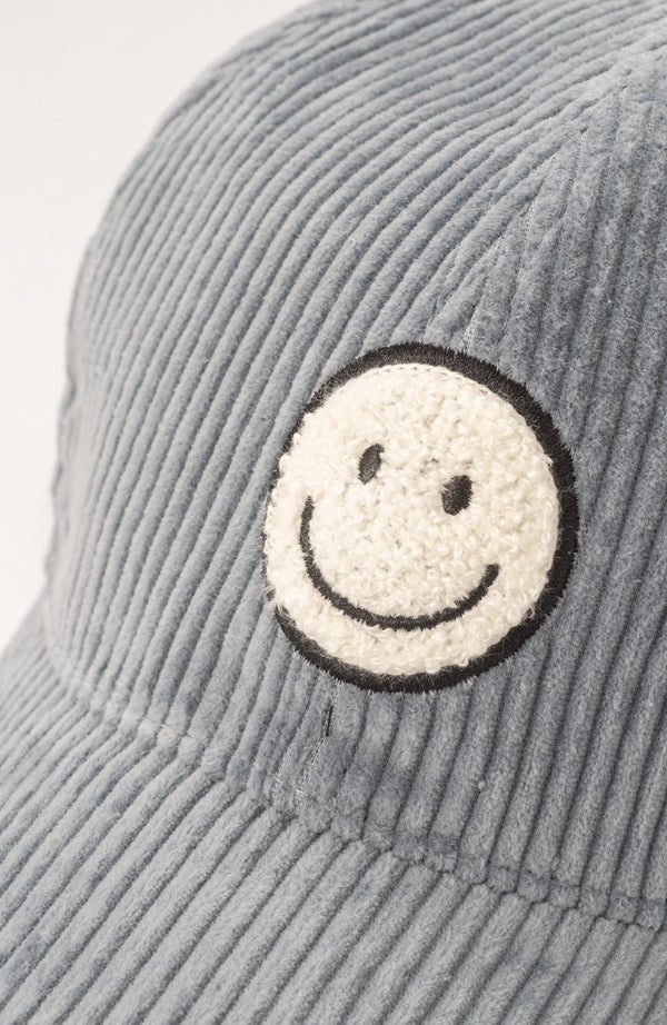 Blue Corduroy Smiley Hat DAVID and YOUNG