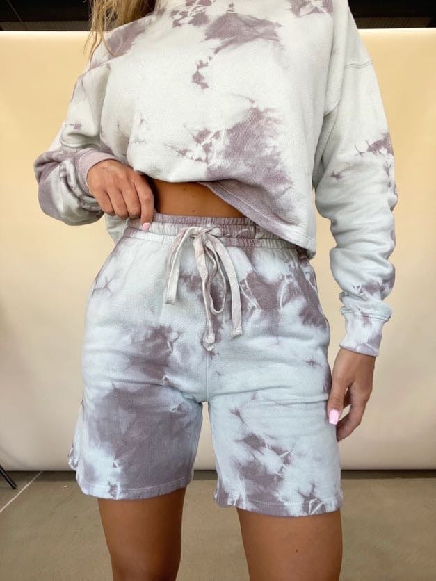 BP861-LANE Grey Shorts tie dye by together