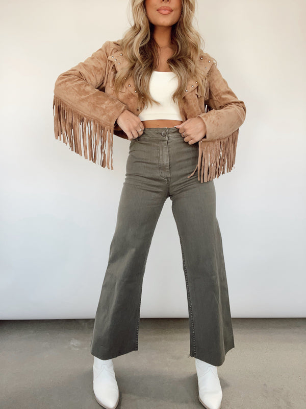 Beige Figure It Out Corduroy Pants – Lane 201