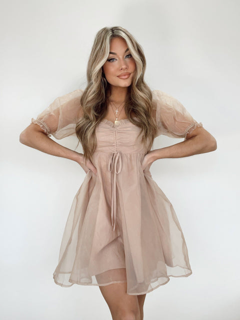 Adorable Fuchsia Pink Babydoll Dress - Feminine Dresses – Shop the Mint