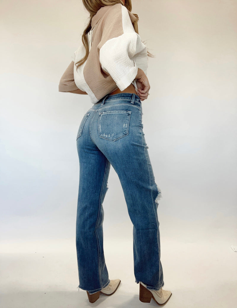 F4786 90's vintage dad jeans Vervet