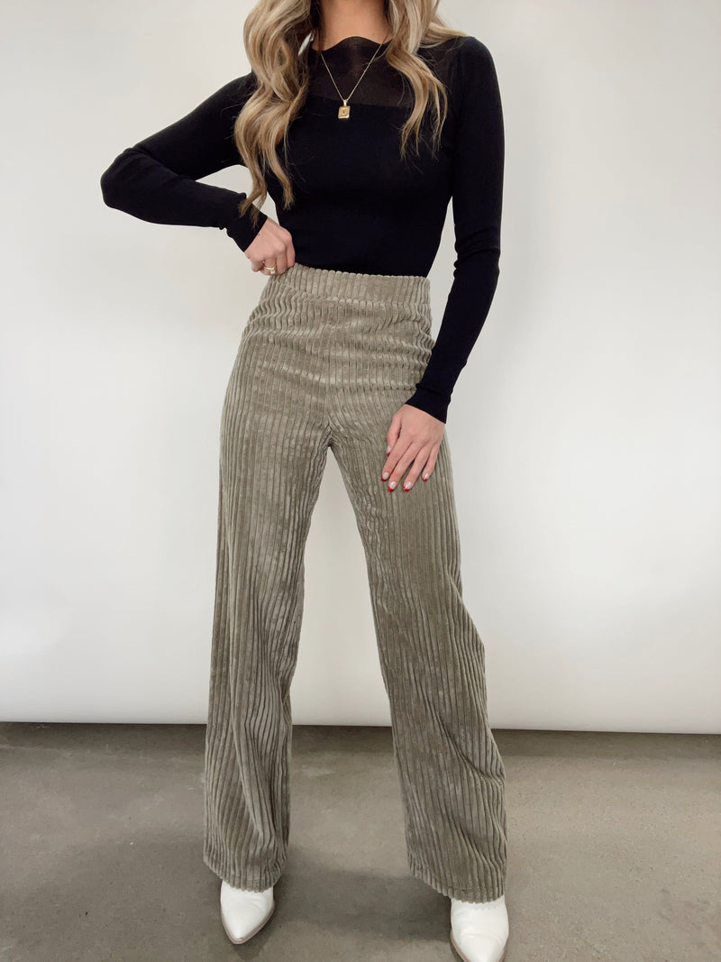 Corduroy Harlan Straight Pants For Women Solid Warm Loose Casual Women Pant  2021 Autumn Winter Korean College Style Trousers
