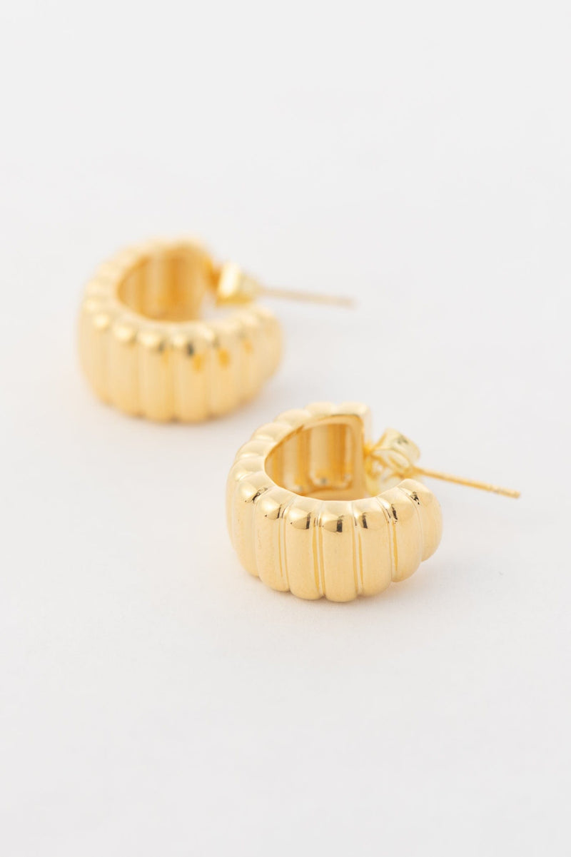 JE1005 gold hoop earring by together