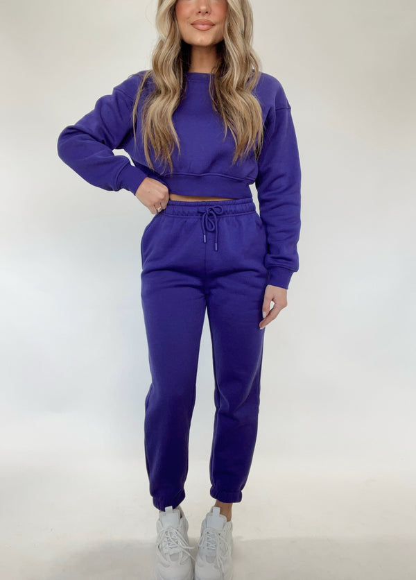 KP11620 royal purple jogger pants Mono B