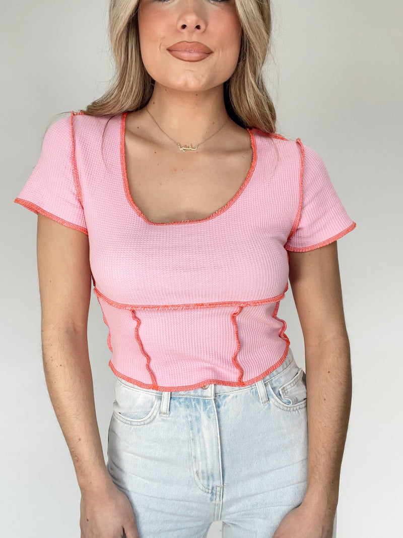 Pink Inside Out Tee – Lane 201