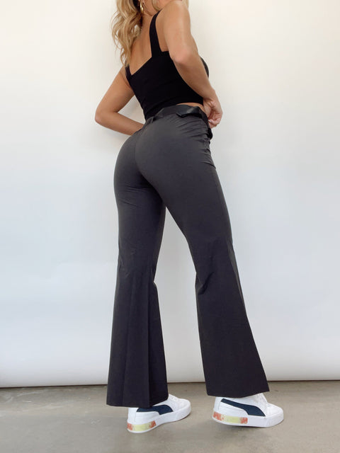 Flared Stretch Pants - Black - Ladies | H&M US